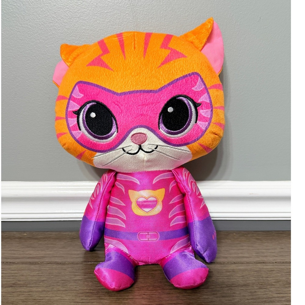Disney SuperKitties Ginny Plush Orange Tabby Cat Superhero Disney Junior Toy